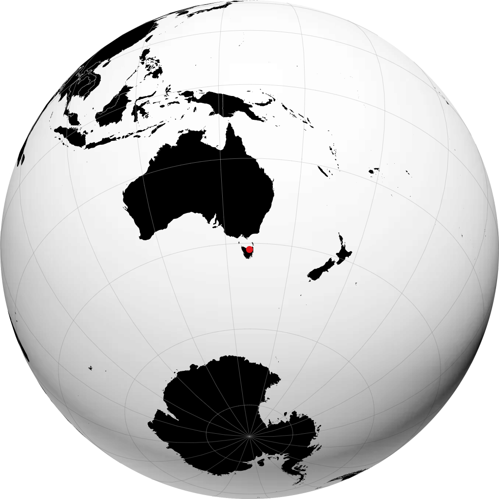 Launceston na globusie