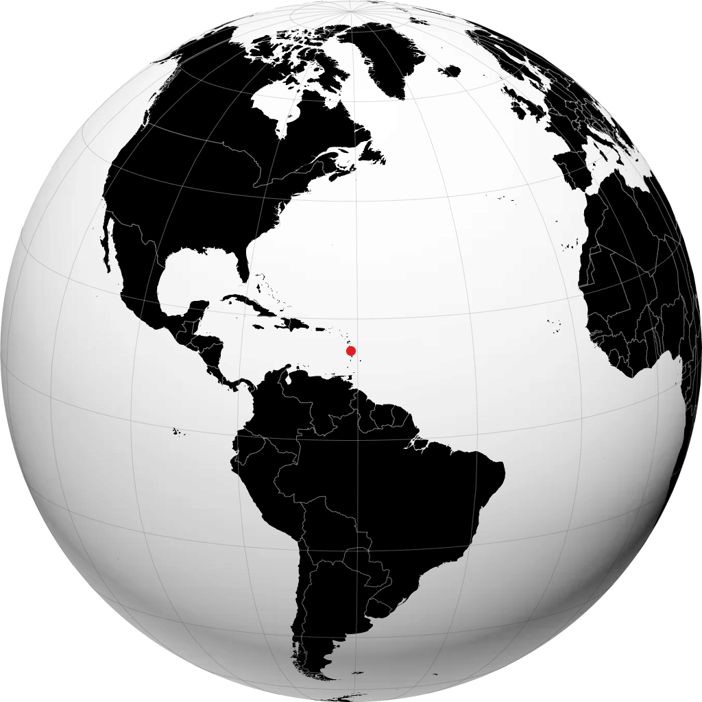 Le Morne-Rouge na globusie