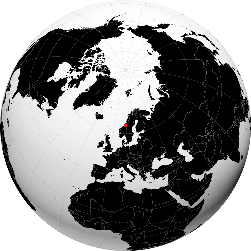 Levanger na globusie
