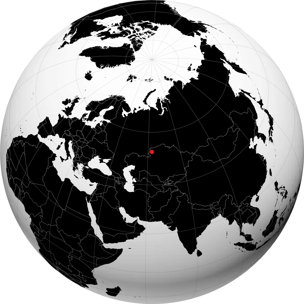 Lisakowsk na globusie