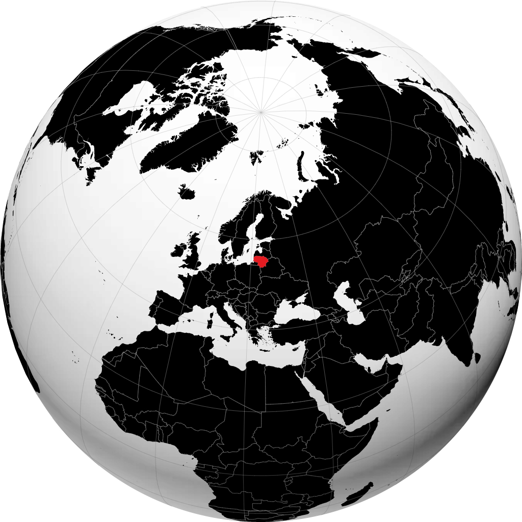 Litwa na globusie