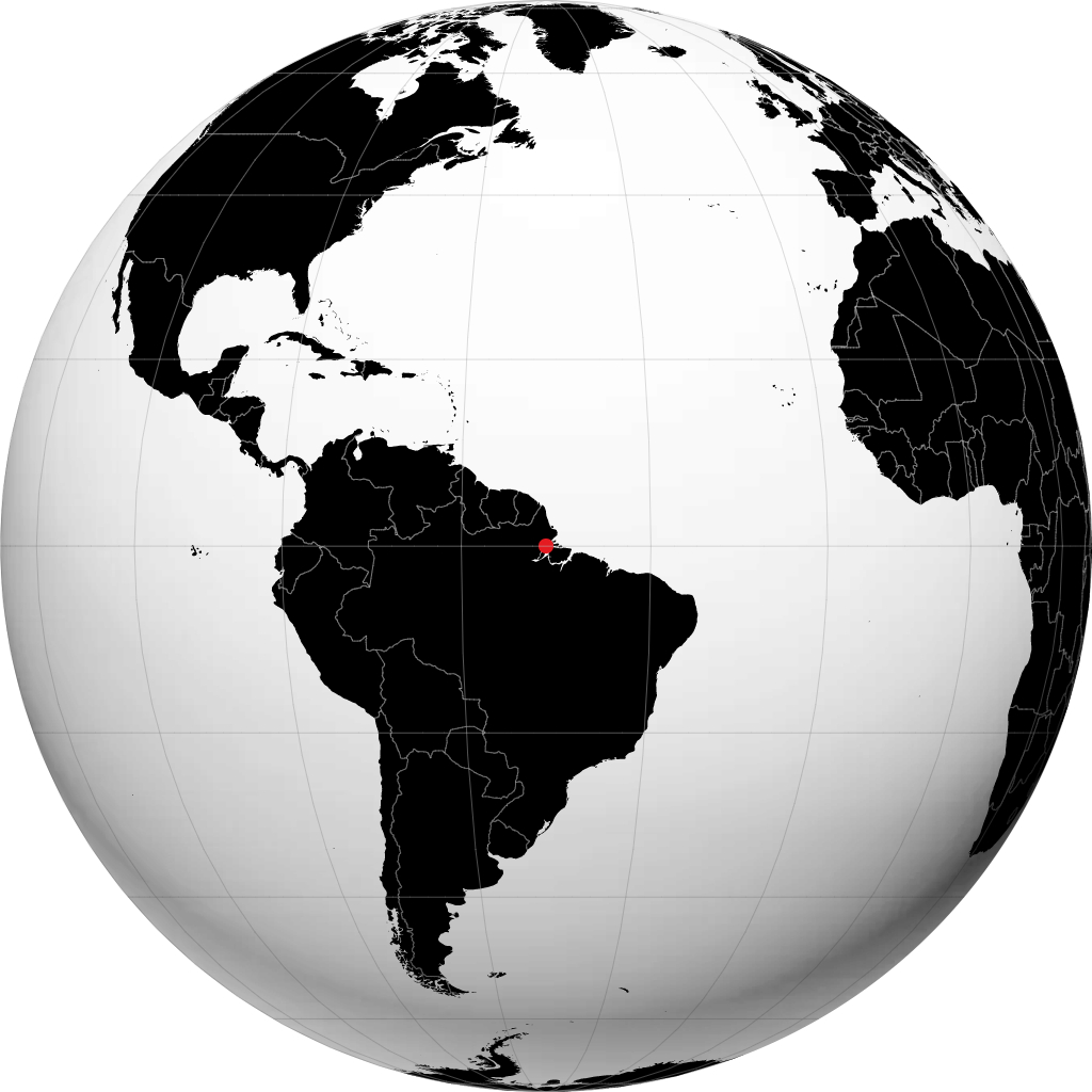 Macapá na globusie