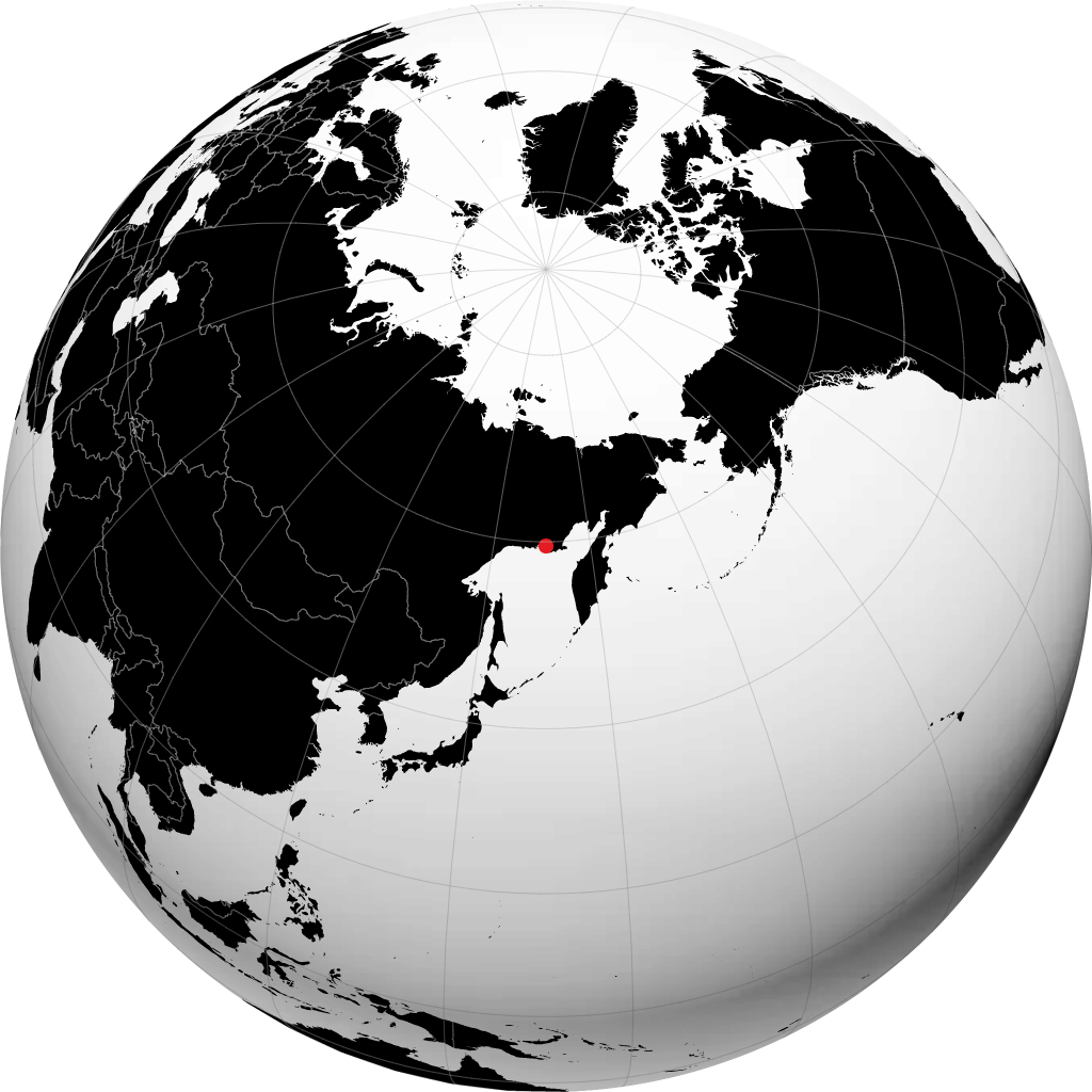 Magadan na globusie