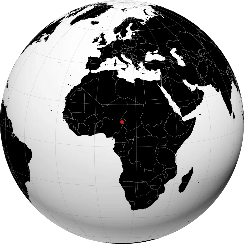 Maiduguri na globusie