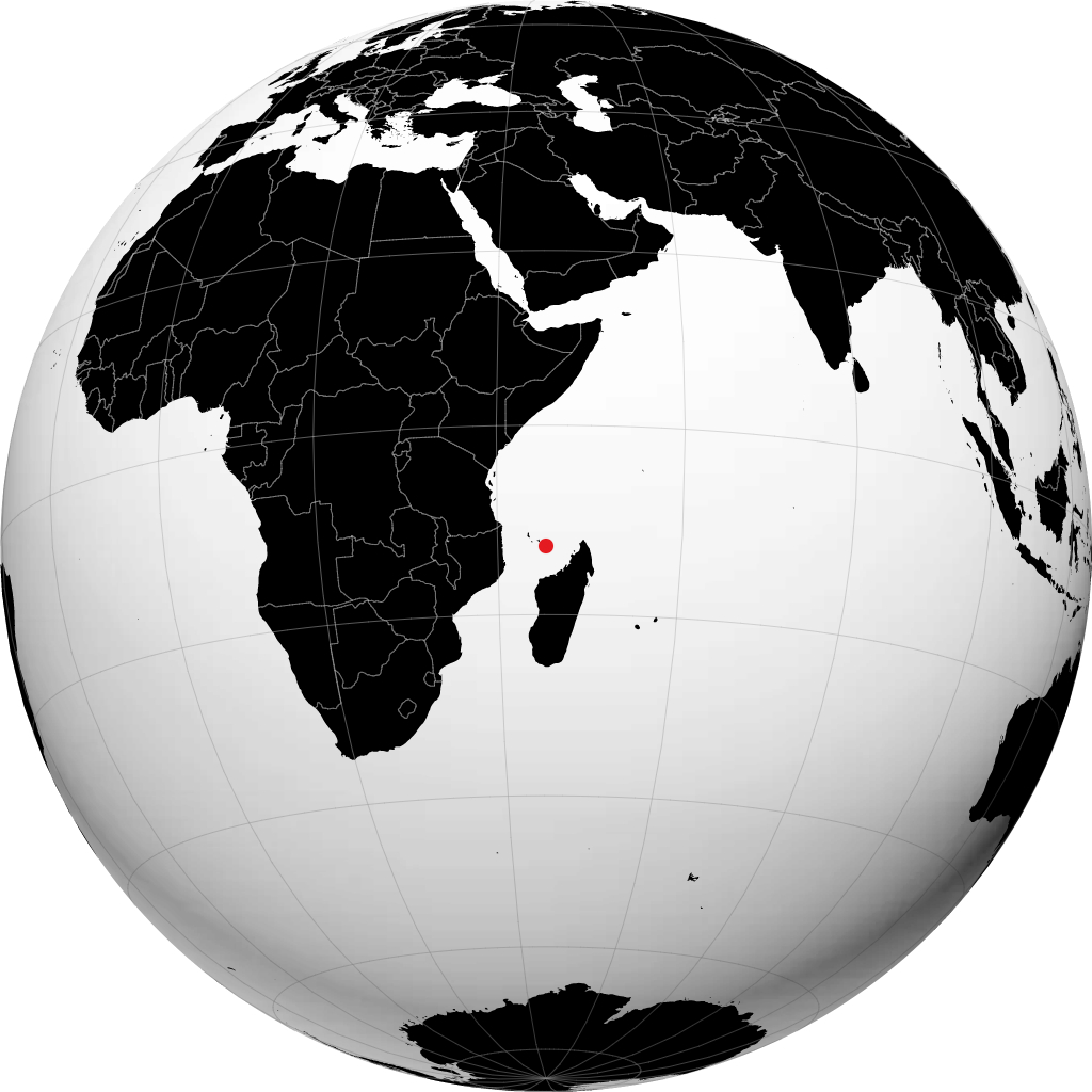 Mamoudzou na globusie