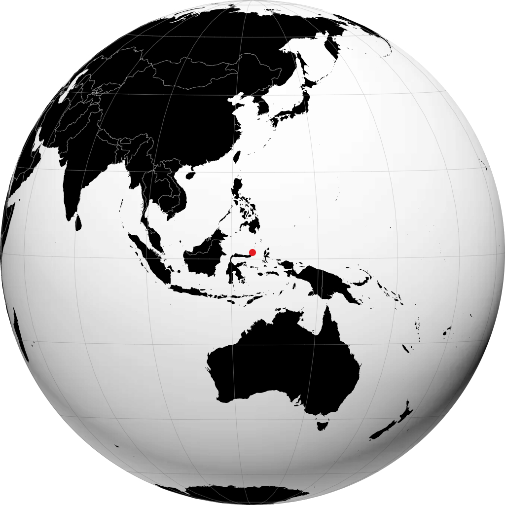 Manado na globusie
