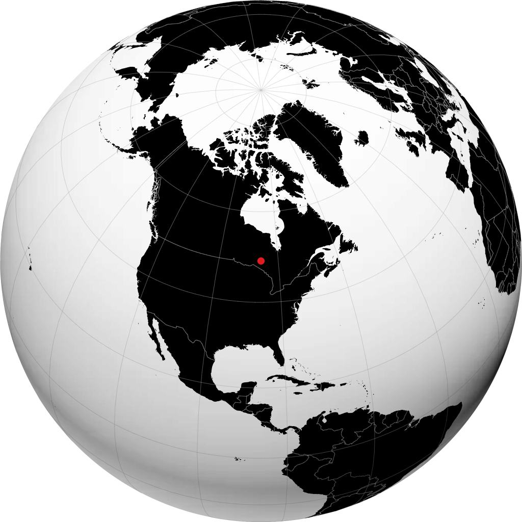 Manitouwadge na globusie