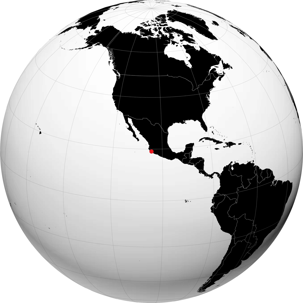 Manzanillo na globusie