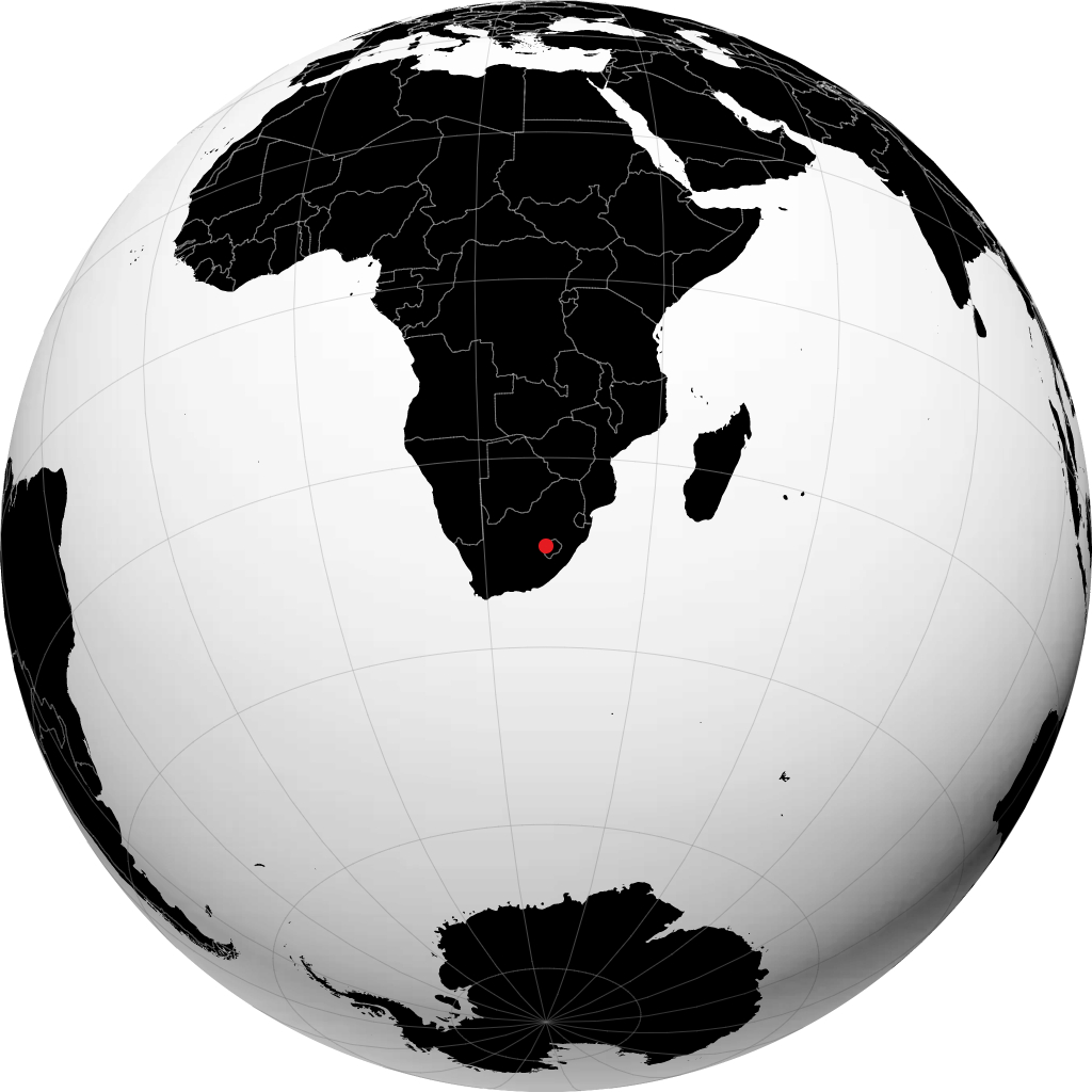 Maseru na globusie