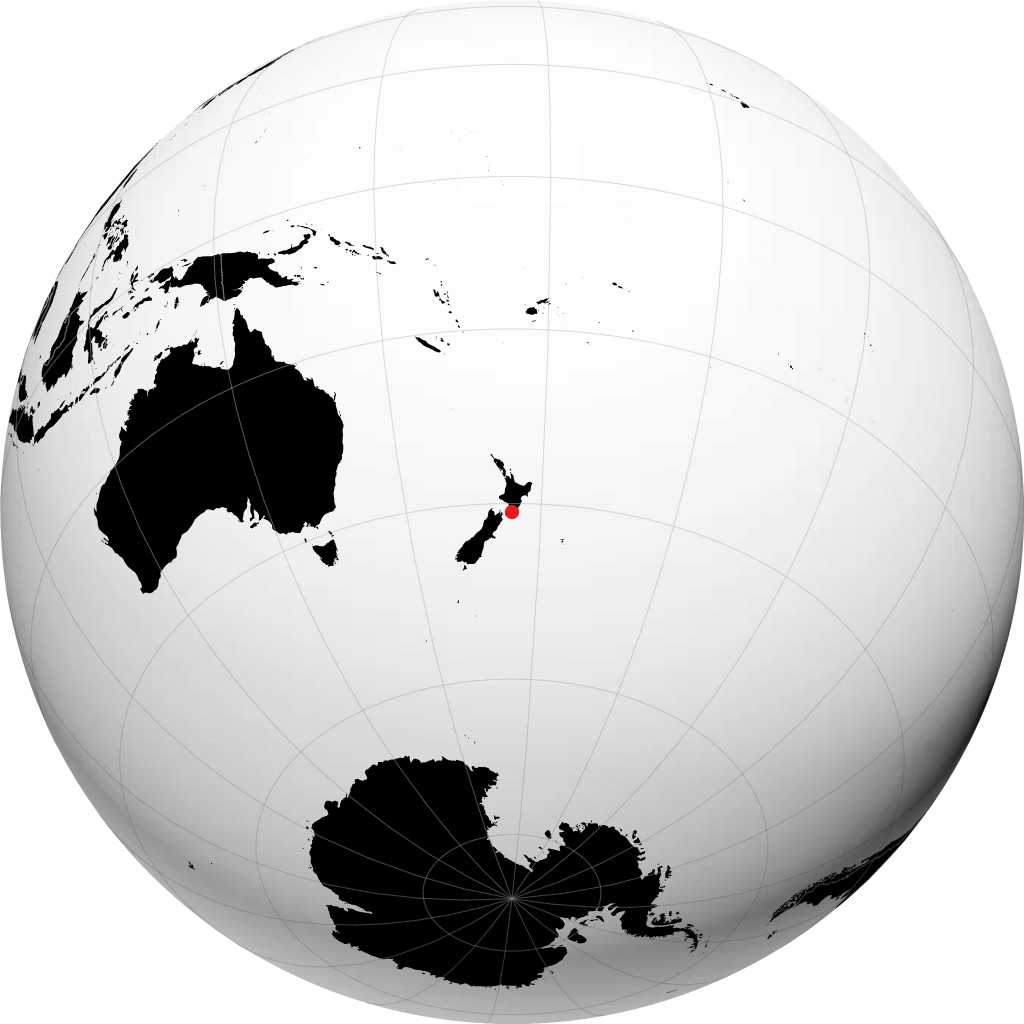Masterton na globusie