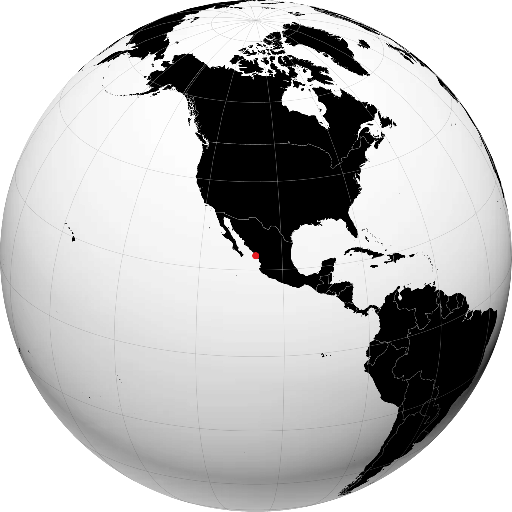Mazatlán na globusie