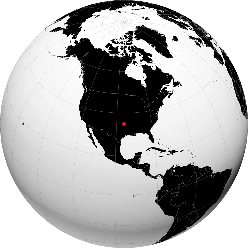 McAlester na globusie