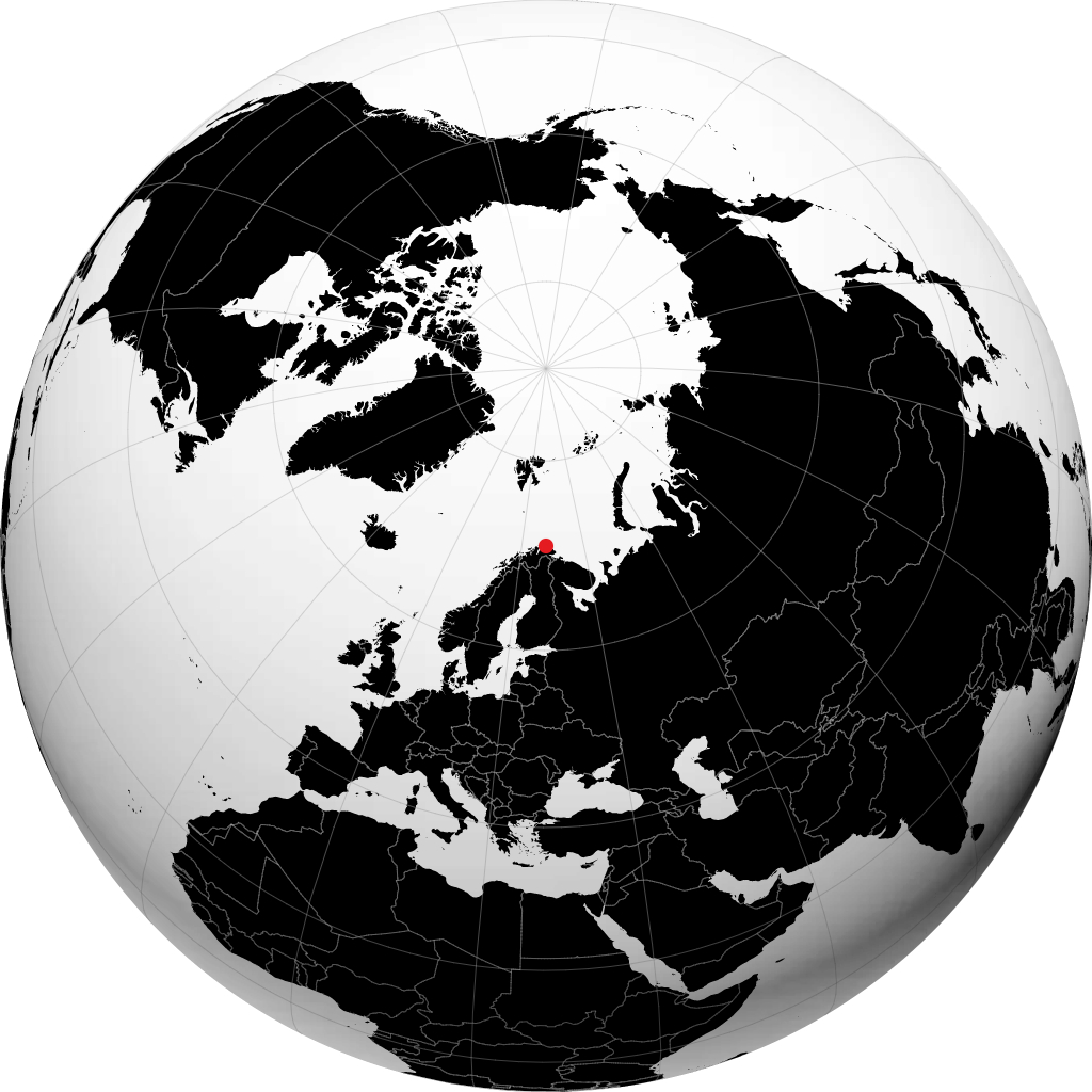 Mehamn na globusie