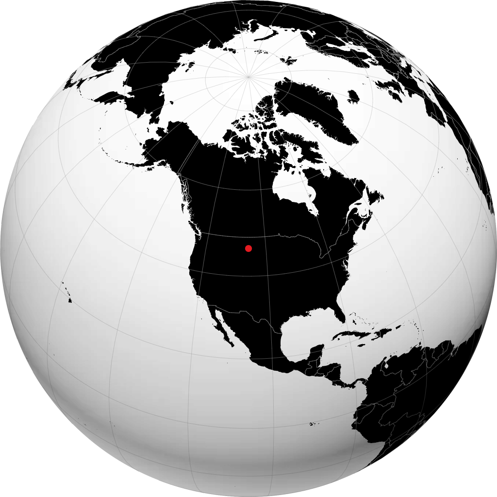 Miles City na globusie