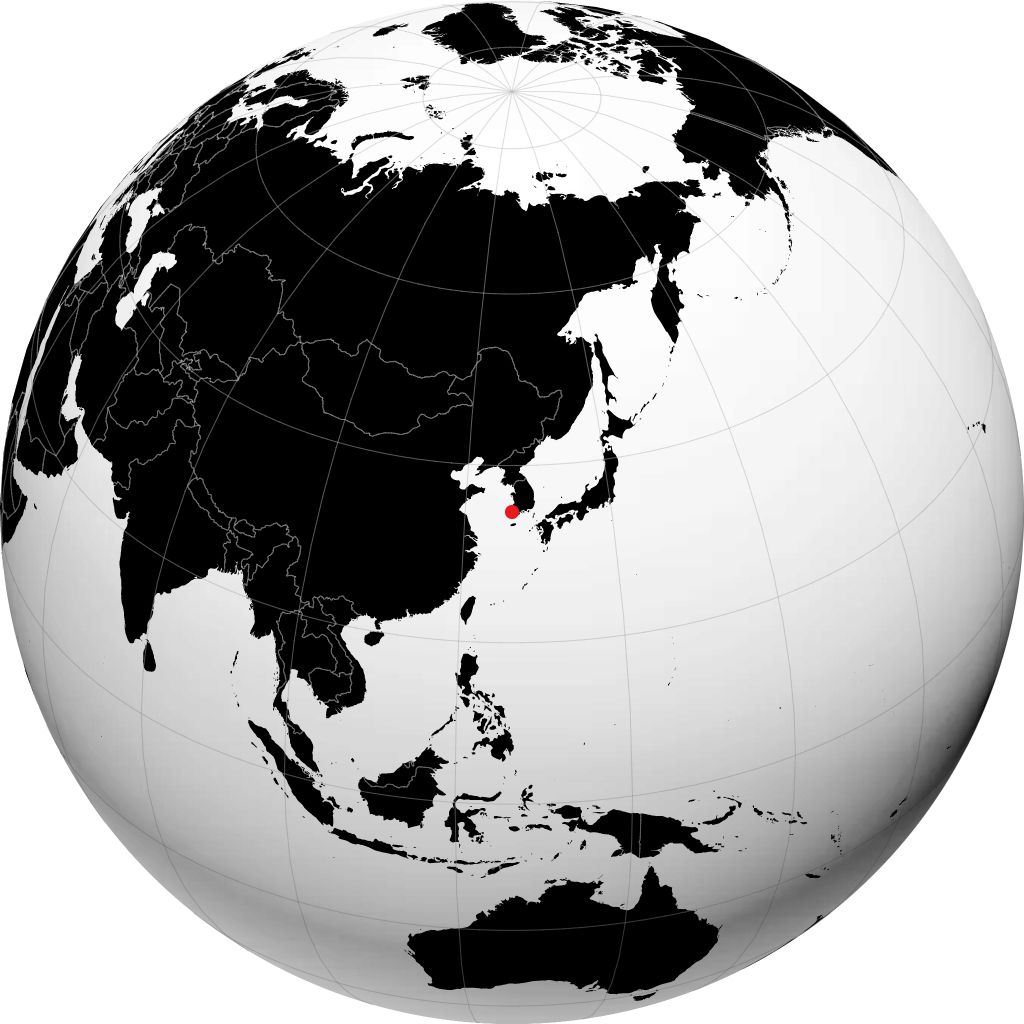 Mokpo na globusie