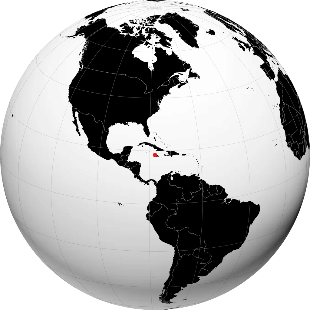 Montego Bay na globusie