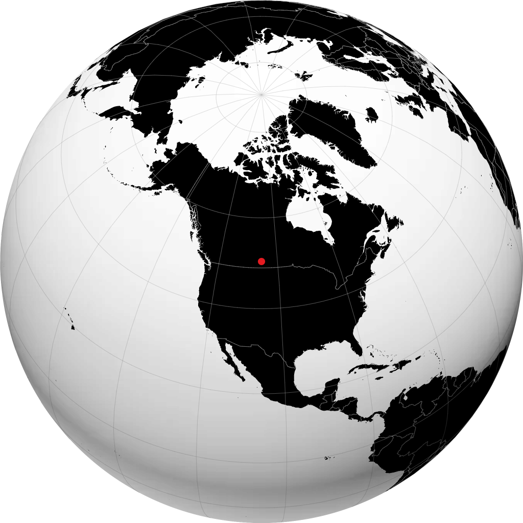 Moose Jaw na globusie