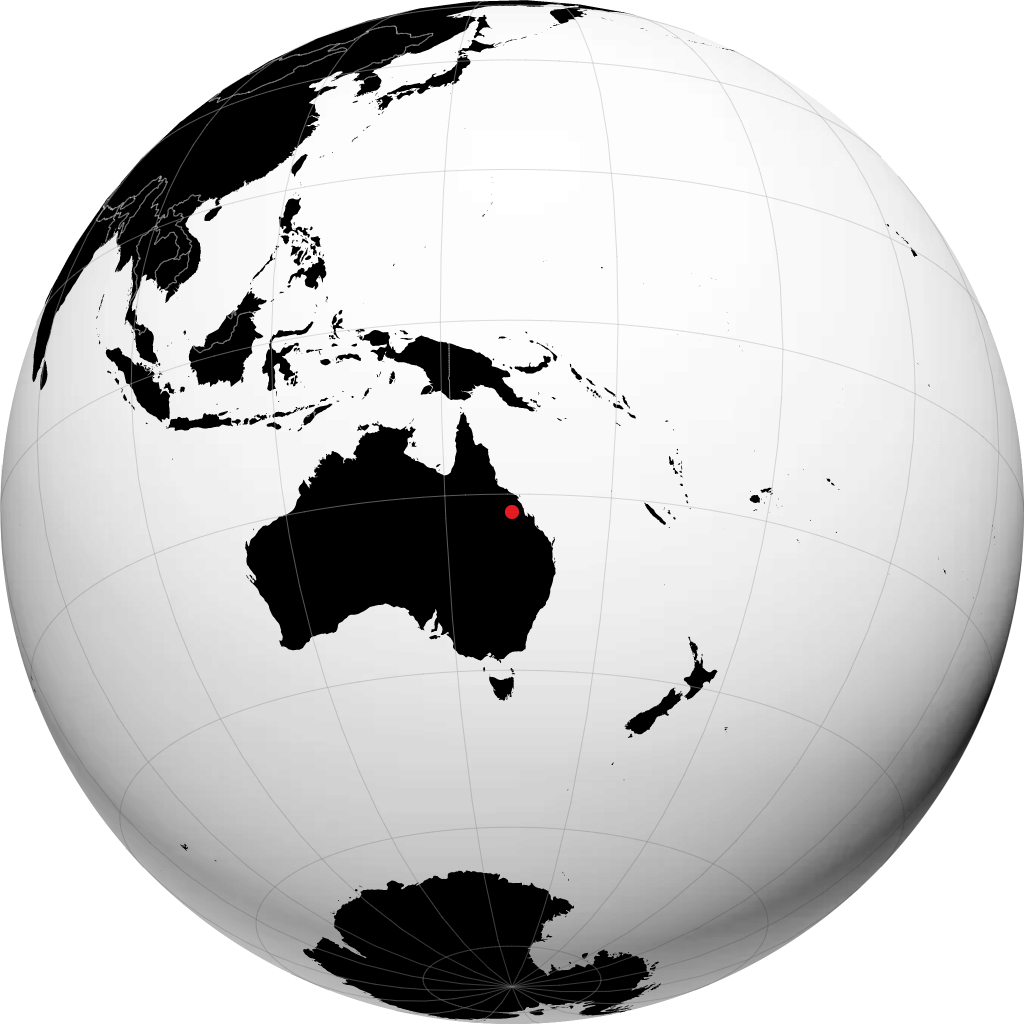 Moranbah na globusie