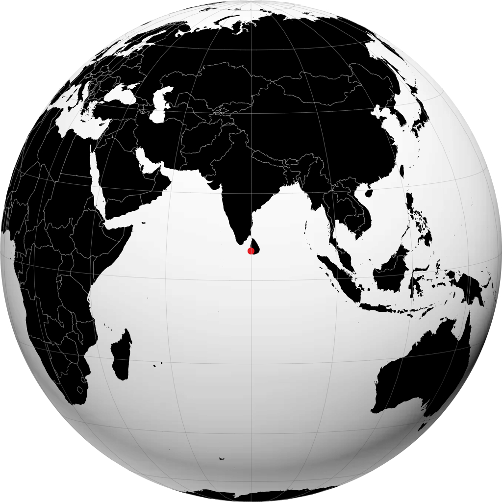 Moratuwa na globusie