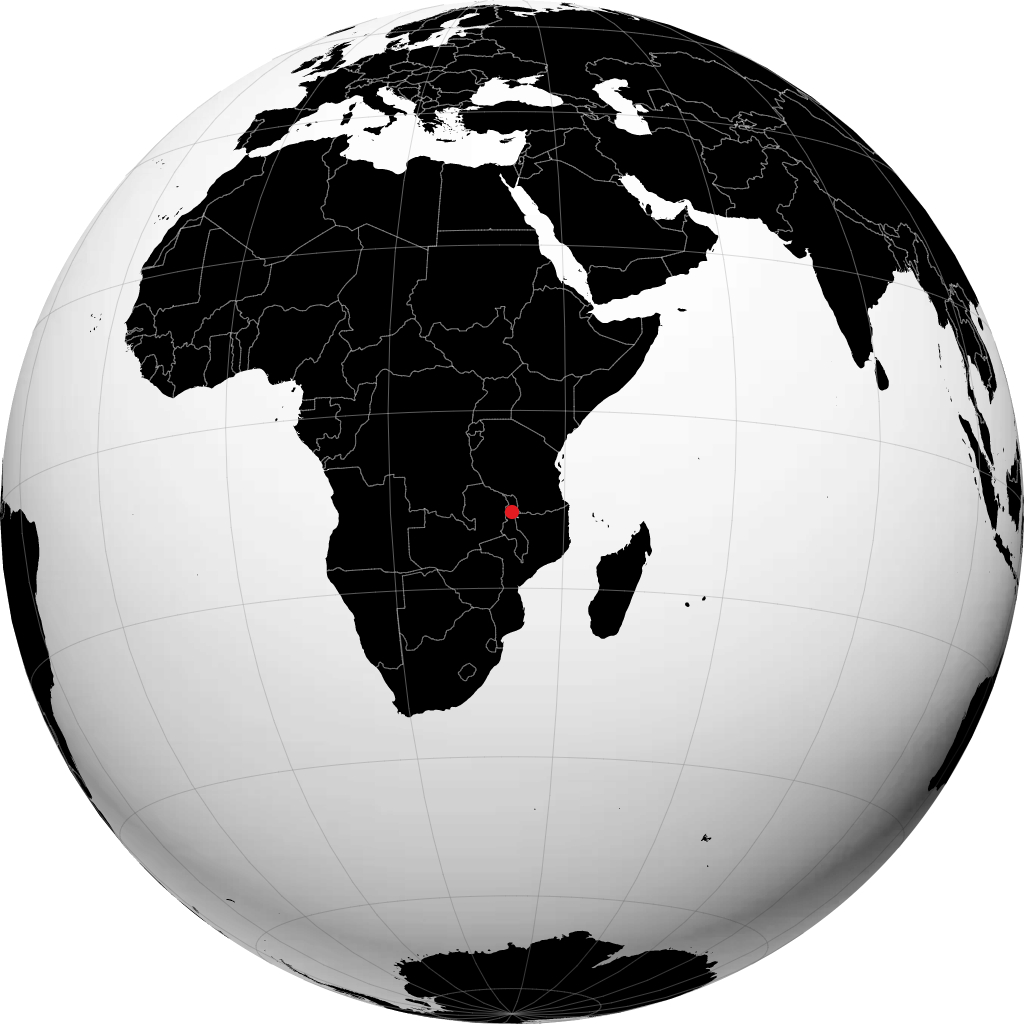Mzuzu na globusie