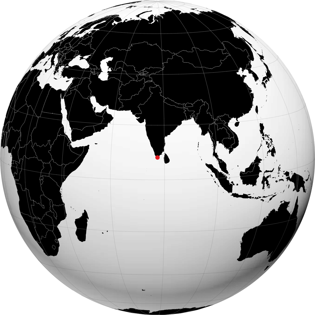 Nagercoil na globusie