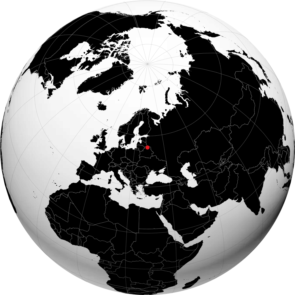 Nowopołock na globusie