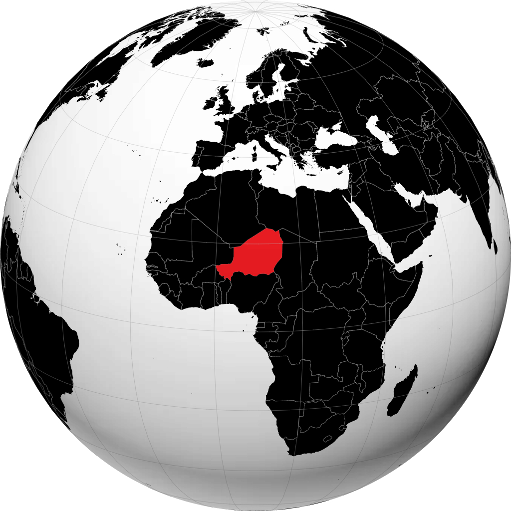 Niger na globusie