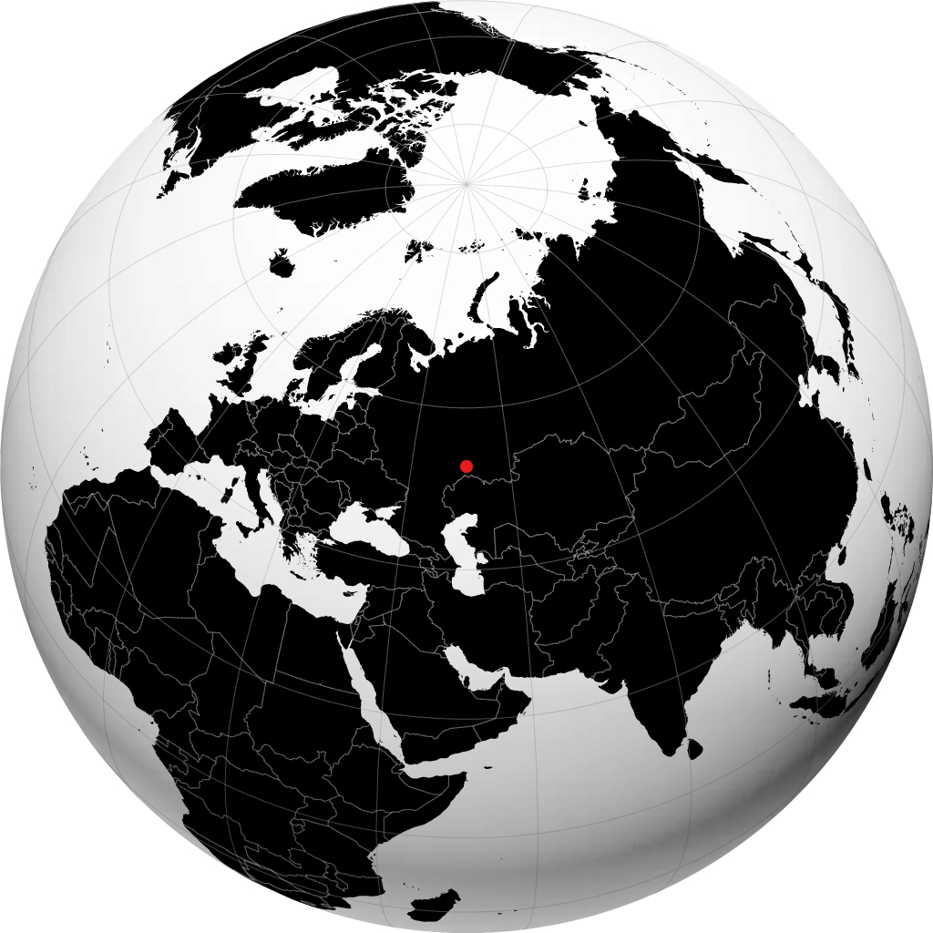 Nieftegorsk na globusie