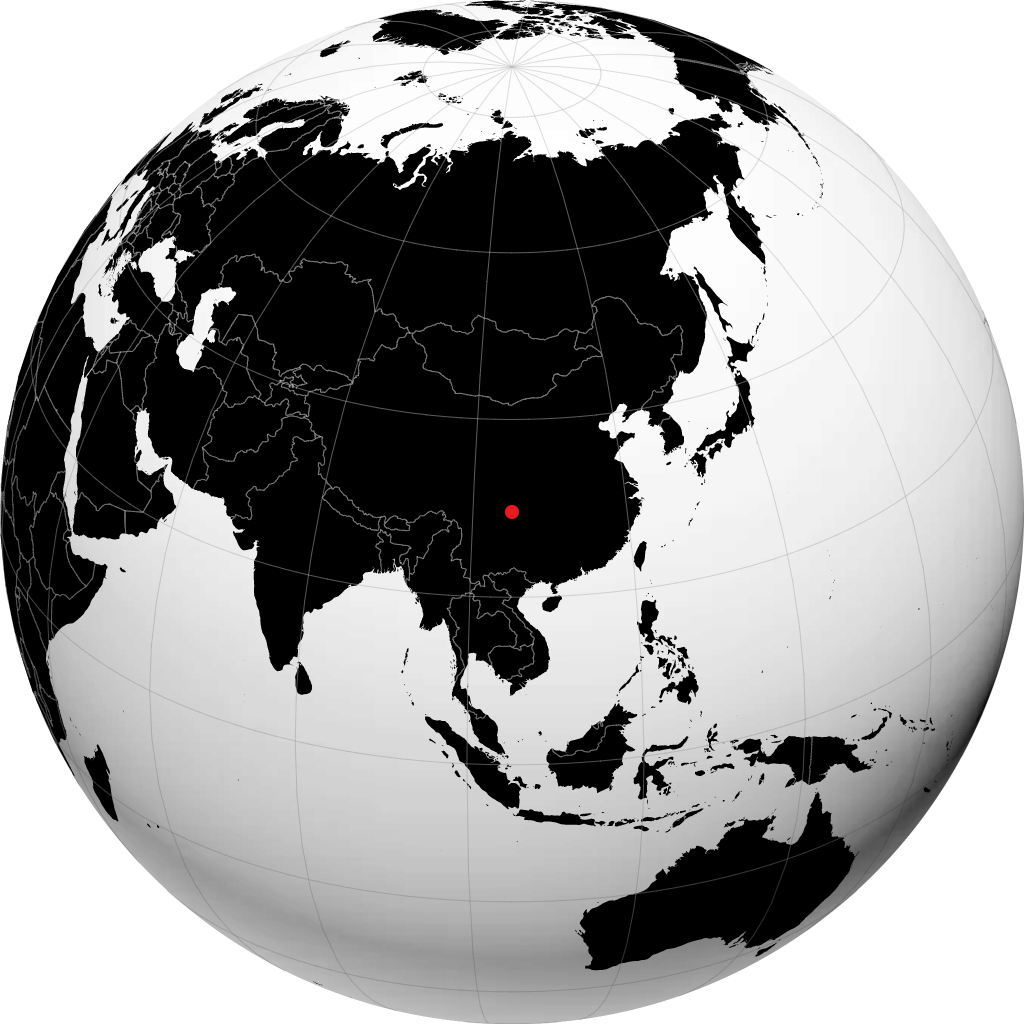 Neijiang na globusie