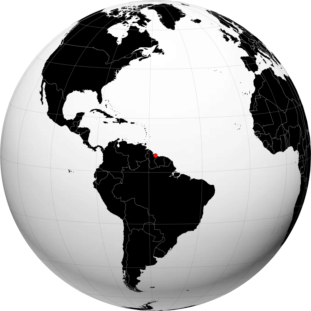 New Amsterdam na globusie
