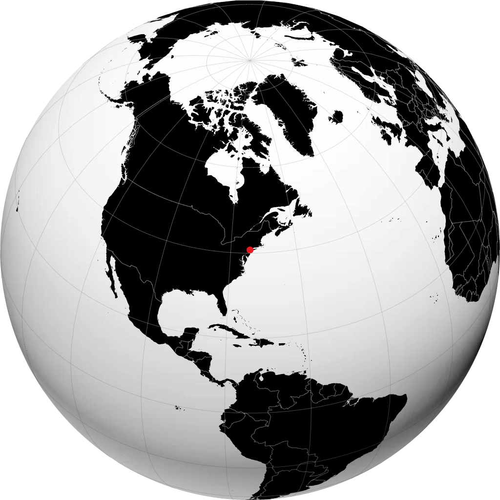 Newark na globusie