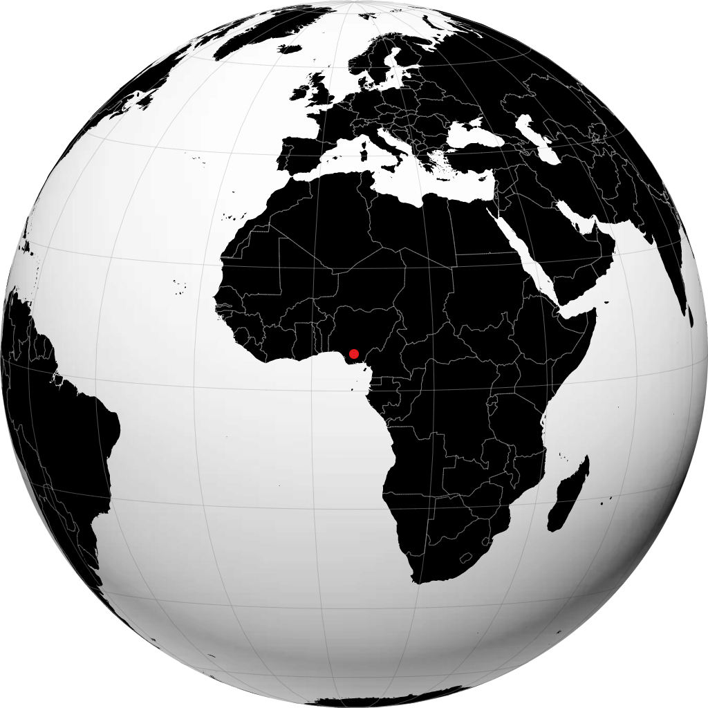 Nnewi na globusie