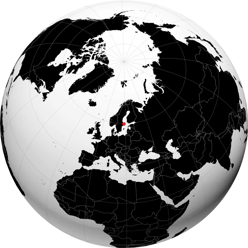 Norrtälje na globusie
