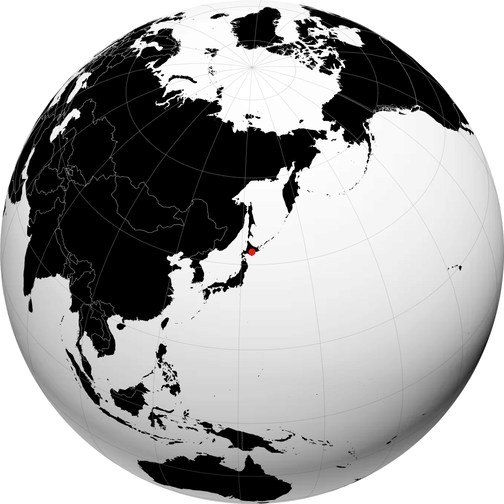 Obihiro na globusie