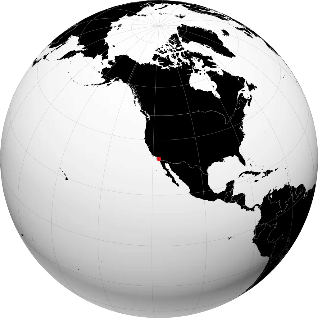 Oceanside na globusie