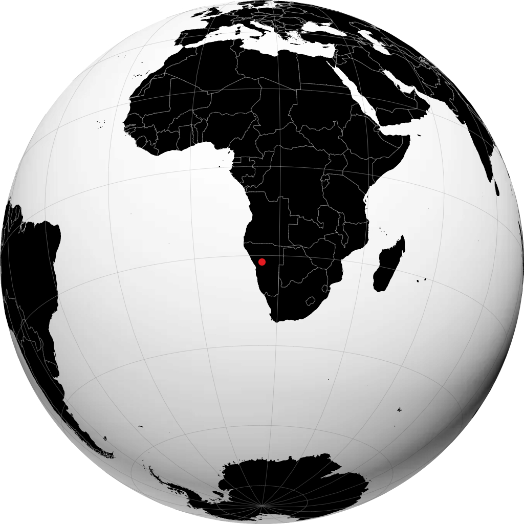 Omaruru na globusie
