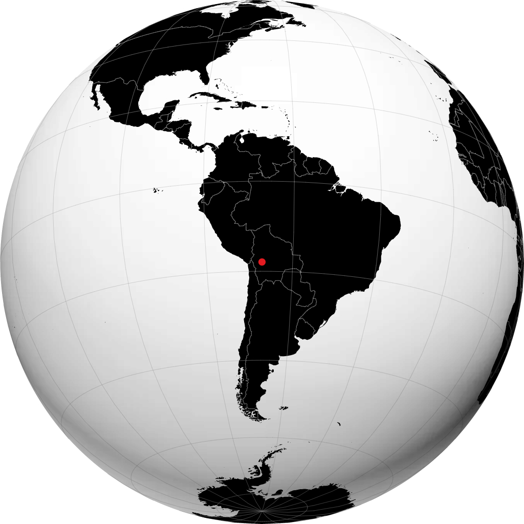 Oruro na globusie