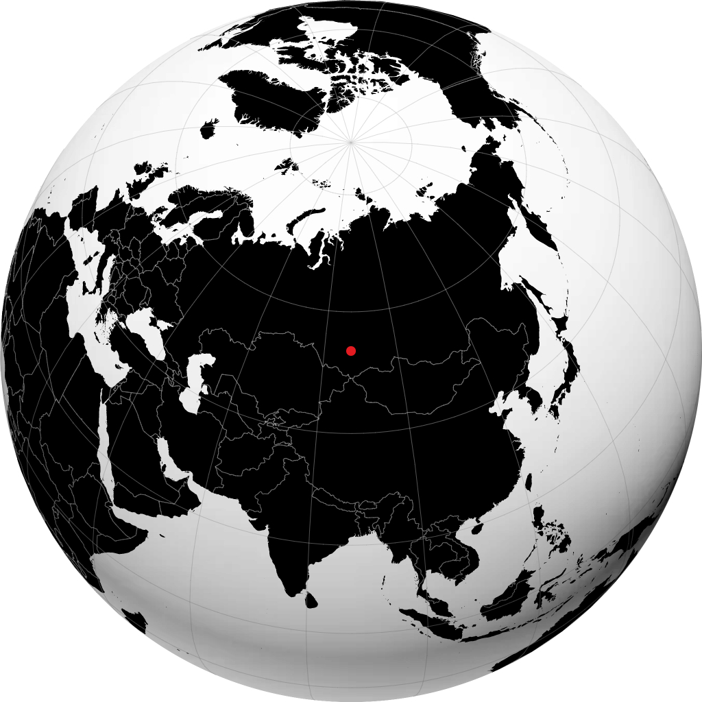 Osinniki na globusie