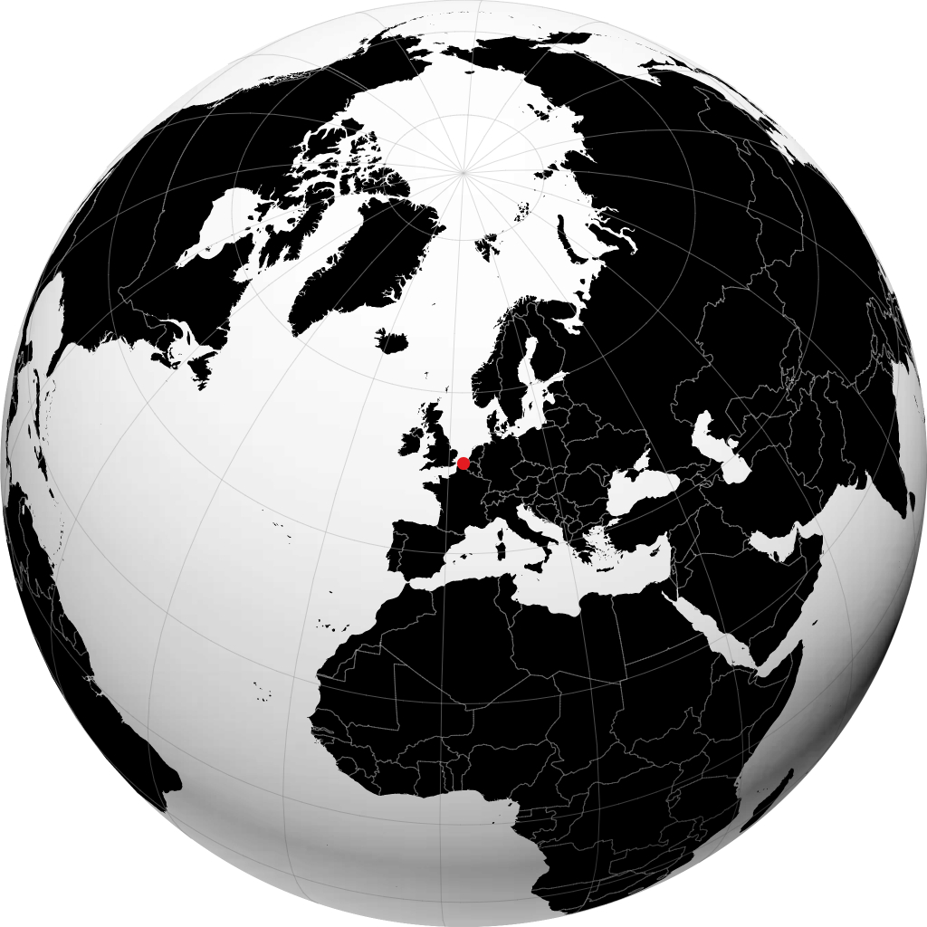 Ostenda na globusie