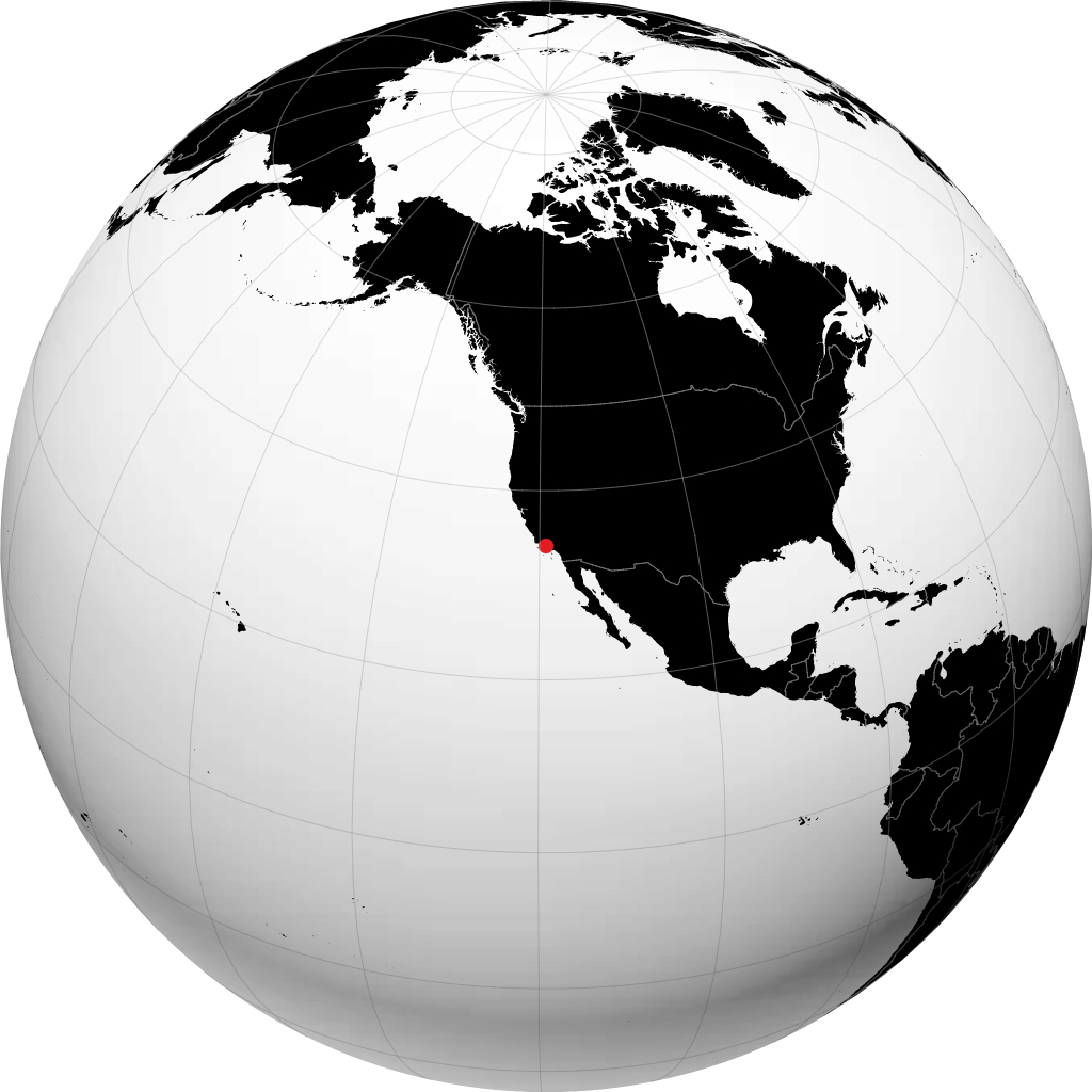 Oxnard na globusie