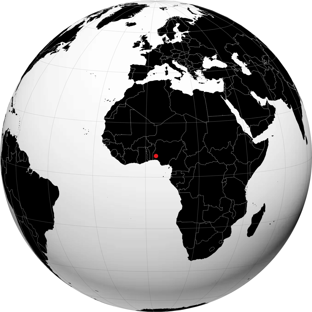 Oyo na globusie