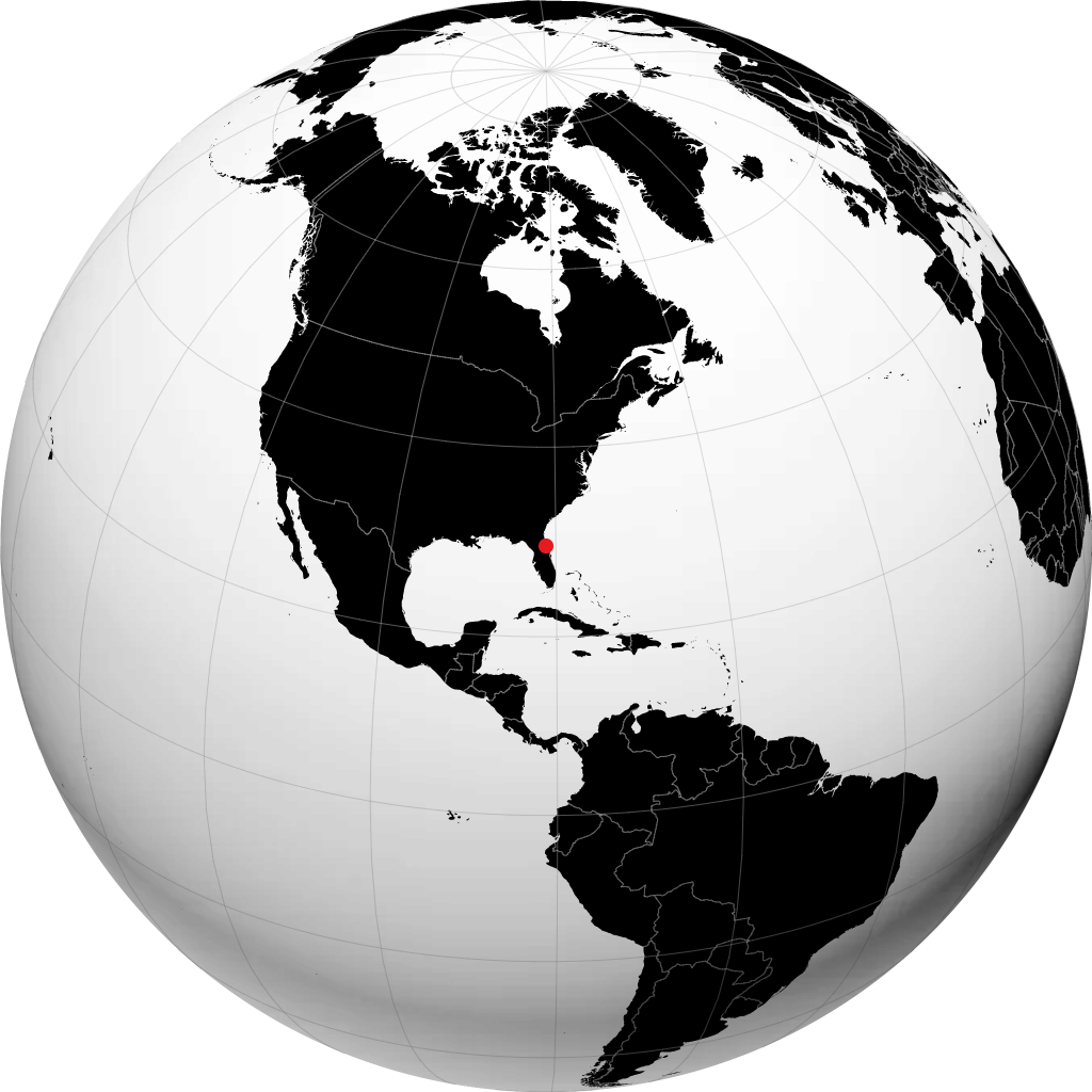 Palm Coast na globusie