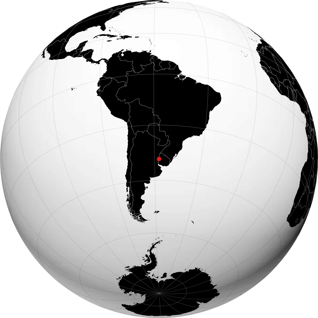 Paysandú na globusie