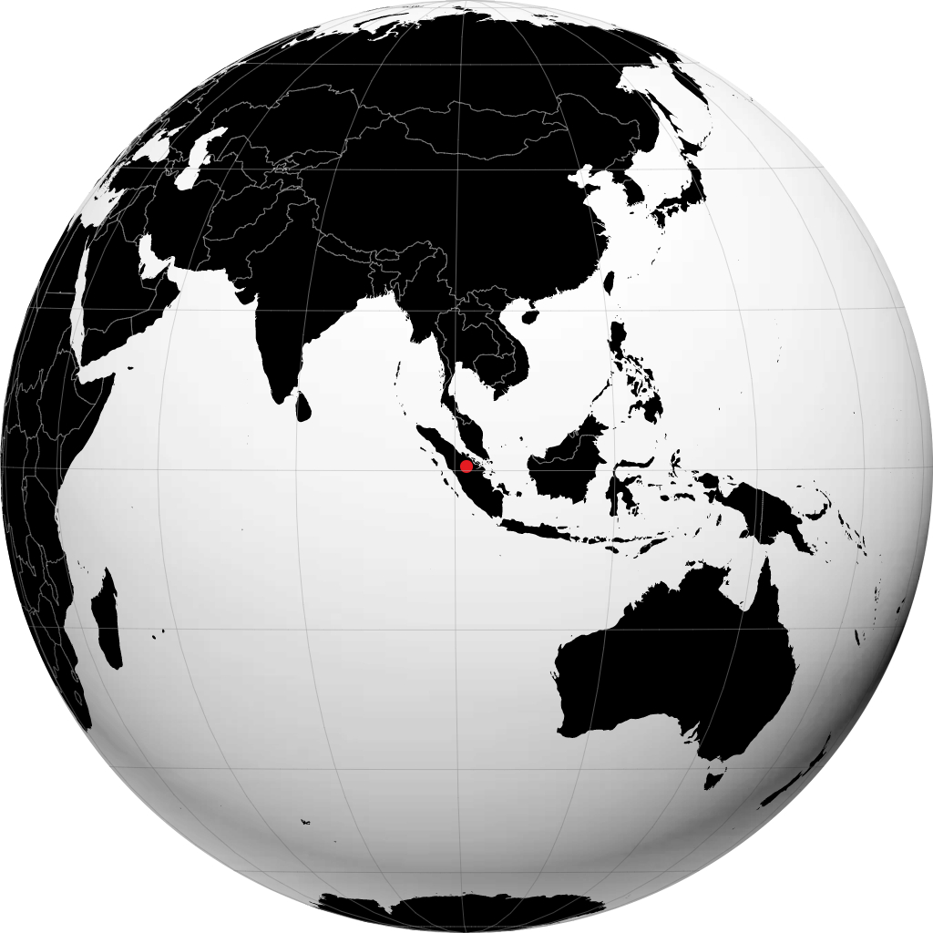Pekanbaru na globusie