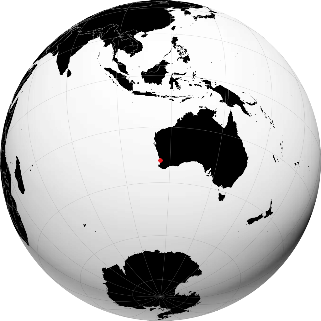 Perth na globusie