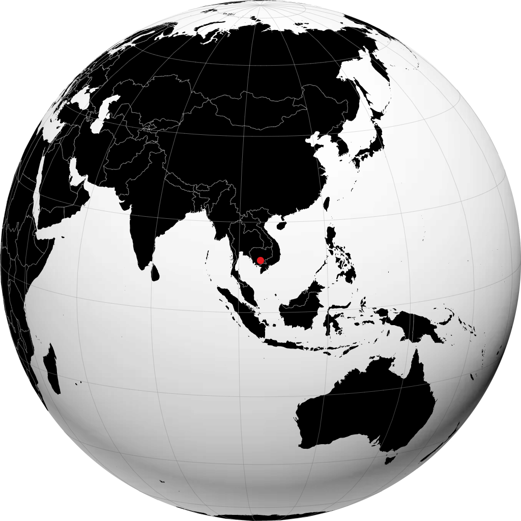 Phnom Penh na globusie