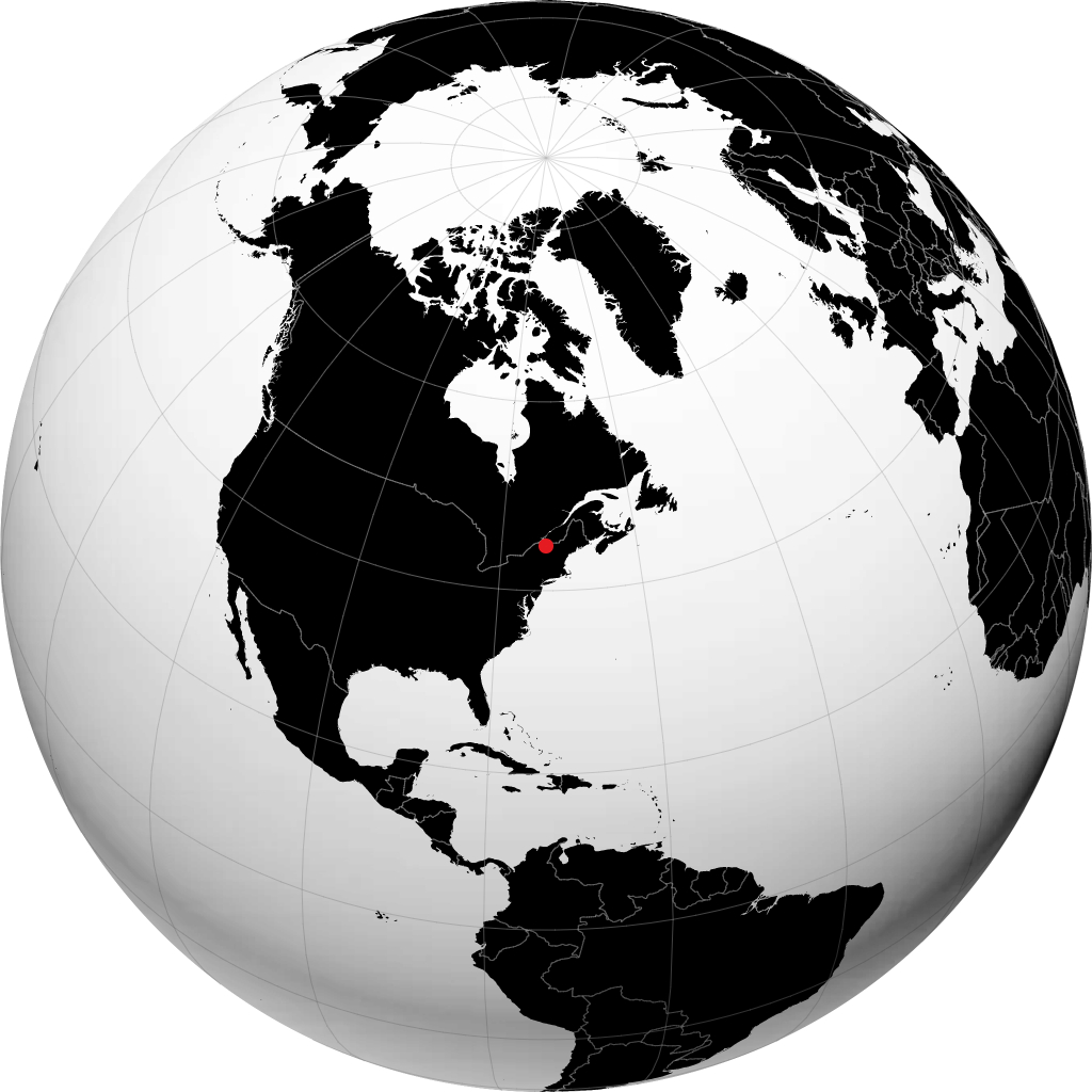 Plattsburgh na globusie