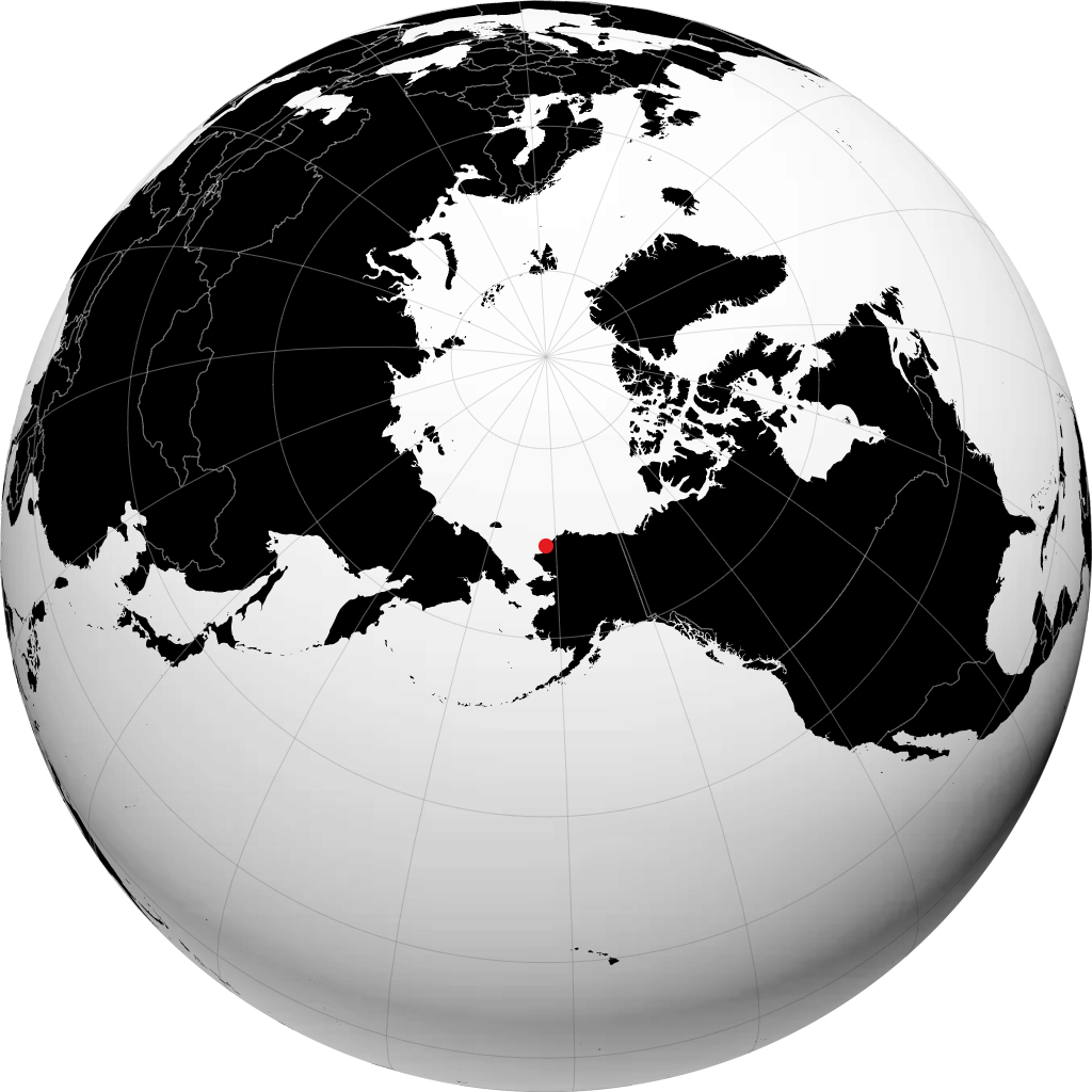 Point Lay na globusie