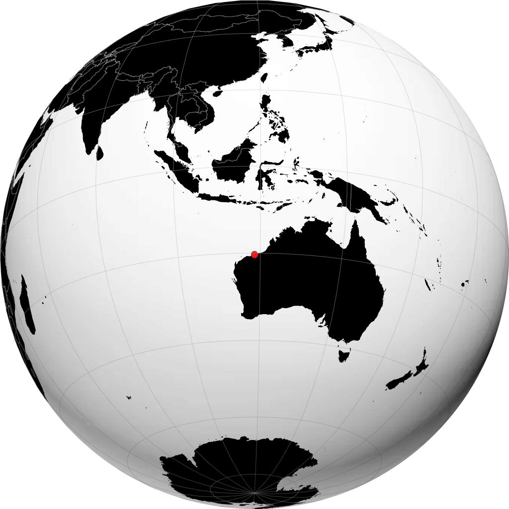 Port Hedland na globusie