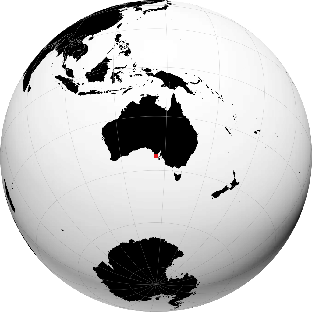 Port Lincoln na globusie